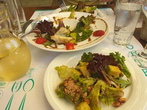 Portego salad at Portego in Crete