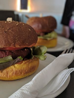 Red and brown at Barcode Mitra in Zagreb