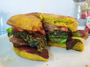 Green Burguer at Barcode Mitra in Zagreb