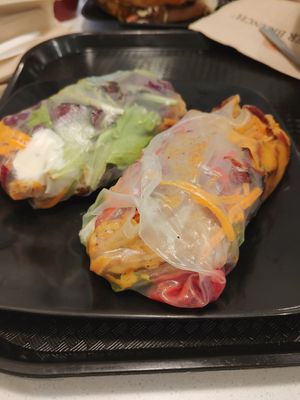 Tempeh salad rolls at Copper Branch in Kingston