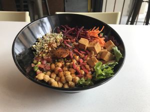 Asian Fusion bowl at Copper Branch in Kingston