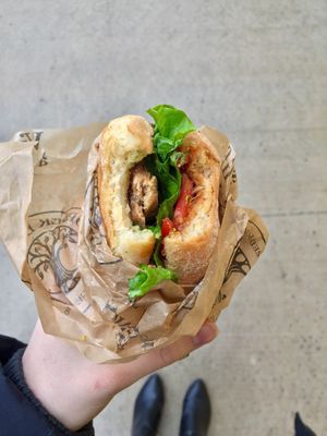 The mushroom based meat is incredible !!  at Copper Branch in Kingston