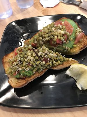 Avocado toast at Copper Branch in Kingston