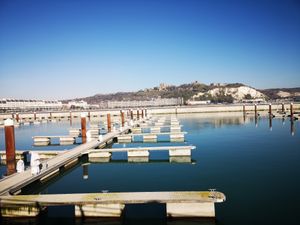 A view of the Marina before the yachts came.  at PEK in Dover