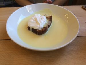 Chocolate cake with vanilla cream  at PEK in Dover