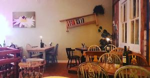 Upstairs at the cafe.   at PEK in Dover