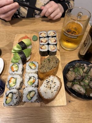 Vegan sushi at Sushi Kawaii in Montpellier