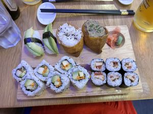 Full vegan platter  at Sushi Kawaii in Montpellier