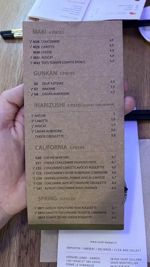   at Sushi Kawaii in Montpellier