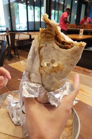 Vegan Burrito at Curry Up Now - Hamilton Ave in Palo Alto