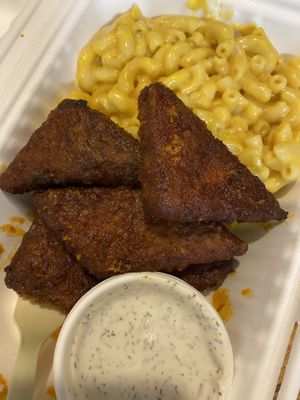 Buffalo ‘chicken’ with ranch and Mac and cheese! at The Wayside Cafe & Deli in Olympia