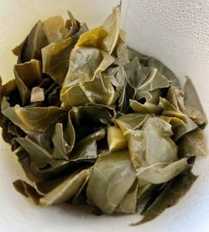 Greens w/rib plate  at The Wayside Cafe & Deli in Olympia