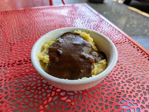 Mash and gravy. at The Wayside Cafe & Deli in Olympia