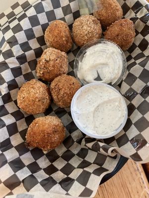 Potato balls  at The Wayside Cafe & Deli in Olympia