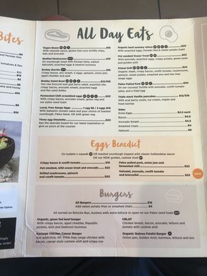 Menu at Caffe Republic in Southport