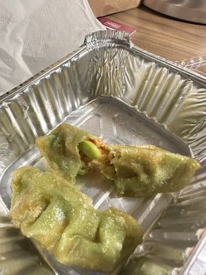 Veggie gyoza, no meat.   at Sunny Cafe in Boston