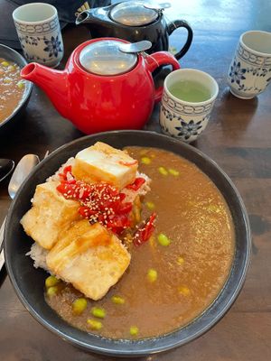 tofu vegetable curry (vegan) at Sushi Express in Belgrave