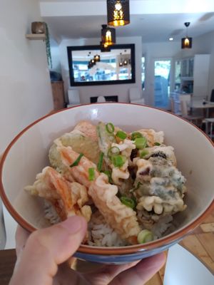 Vegetables ten don at Sushi Express in Belgrave