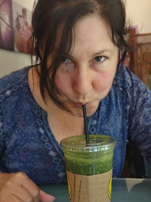 Green dragon smoothie  at Tasi Bites and Blends in Mount Pleasant