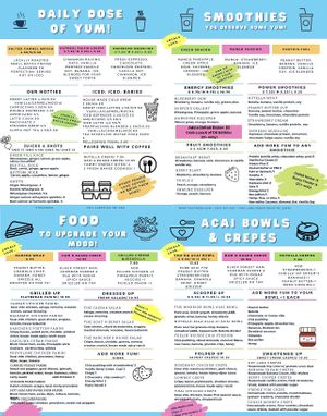 Menu  at Tasi Bites and Blends in Mount Pleasant