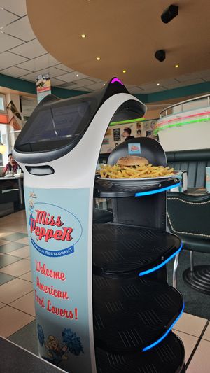 Robotor bringt Essen at Miss PeppeR in Wietzendorf