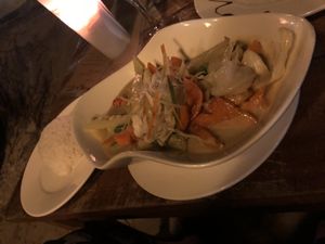 Curry with tofu  at Ocean Vida Beach and Dive Resort in Consolacion