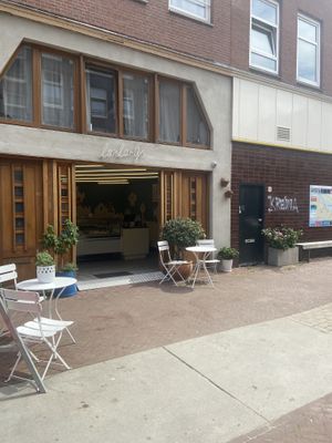 Outside  at La La Ijs in Amsterdam