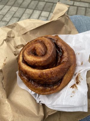 Sourdough Cinnaroll  at Kapow Coffee - Thorntons Arcade in Leeds