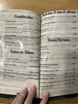 Menu  at Vai Vai Geres in Geres