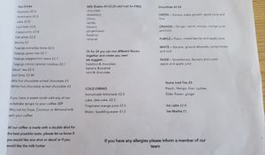 Drinks at Coolangatta Cafe in South West London