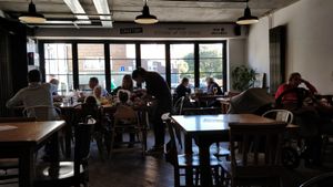 Seating area at Croxtons in Portsmouth