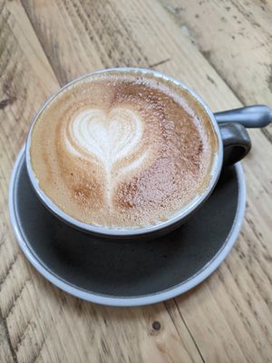 Oat milk flat white at Offbeet - New Forest in Southampton