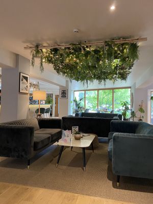 Cosy bar for drinks before dinner   at Offbeet - New Forest in Southampton