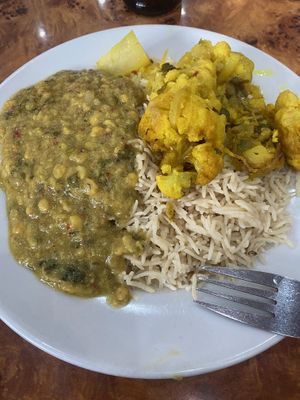 Mixed plate   at The Mosque Kitchen in Edinburgh