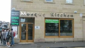 Outside at The Mosque Kitchen in Edinburgh