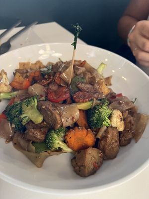 Pad See Yew with Mock Duck at Naviya's Thai Brasserie in Minneapolis