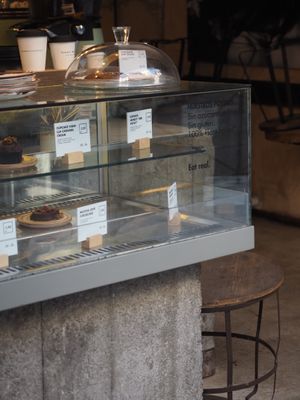 Vegan cakes at honest greens  at Honest Greens - Hortaleza in Madrid