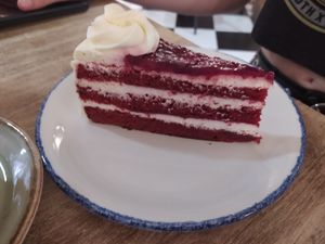 Vegetarian red velvet at Socola in Murcia