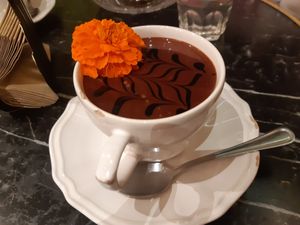 Hot chocolate at Bombon in Madrid