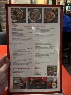Menu   at Polina Pizzeria in Quebec