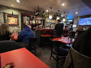 Inside restaurant   at Polina Pizzeria in Quebec