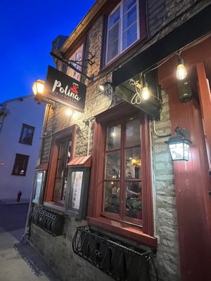 Outside of restaurant   at Polina Pizzeria in Quebec