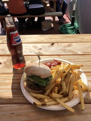 Savory burger at The Food Plant Food Truck in Springfield