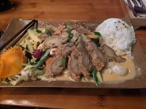 Vegan duck at Mom's Creation - Friedrichshain in Berlin