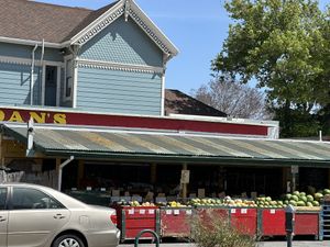 Outside view  at Dan's Fresh Produce in Alameda