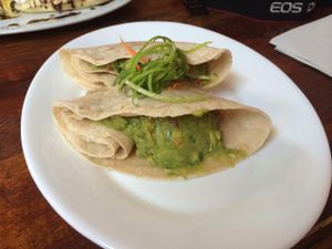 Guacamole Tacos  at Tierra Todo Natural in San Pedro De Atacama