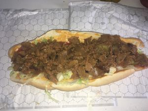 Saucy seitan hero at Thank Goodness It's Vegan in Goshen