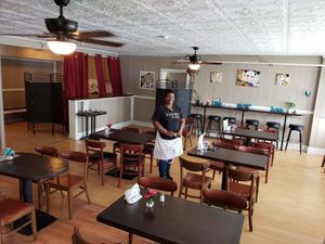 Nancy, the owner at Thank Goodness It's Vegan in Goshen