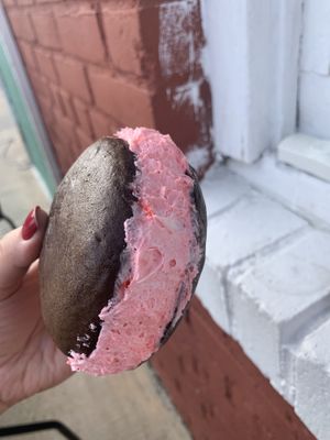 Whoopie pie they’re from vegan treats  at Thank Goodness It's Vegan in Goshen