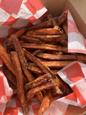 Sweet potato fries  at Thank Goodness It's Vegan in Goshen